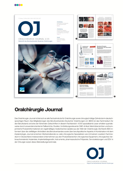 Cover bild gehörig zu Mediadaten Oralchirurgie Journal